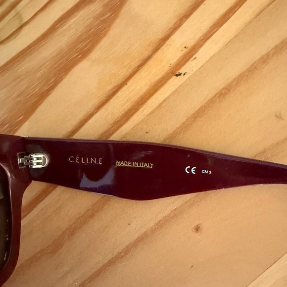 Celine Burgundy Sunglasses main image 8